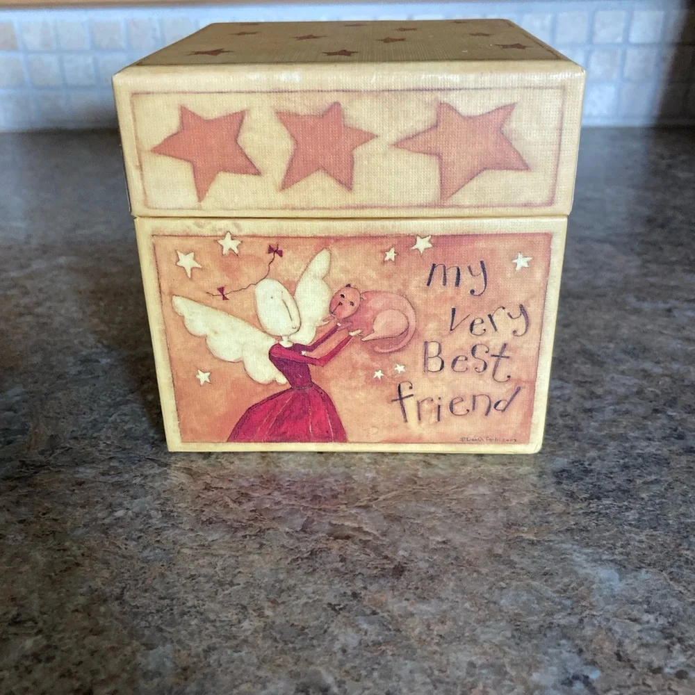 Lang Bob's Boxes Angel Wings with cat and star design